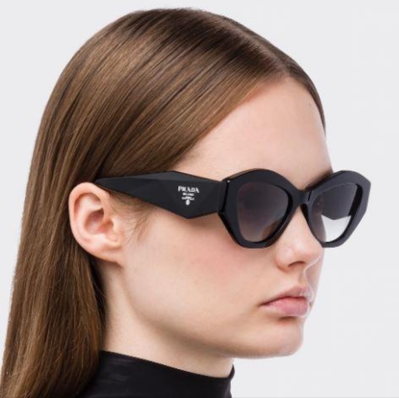 NEW PRADA PR07YS BLACK WOMEN'S SUNGLASSES PR 07YS 1AB0A7  PRADA EYEWEAR SPR 07Y - Picture 4 of 8